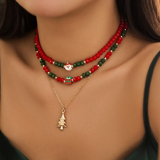 Christmas Multilayer Pendent Necklace