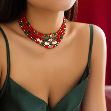 Christmas Multilayer Pendent Necklace