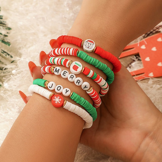 Christmas Beaded Bracelet