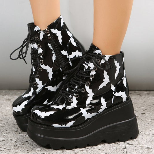 Bat Punk Platform Boots