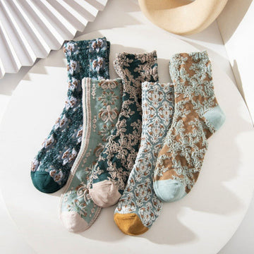 Pack Of 5 Pairs Of Warm Socks