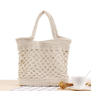 Casual Solid Color Straw Bag