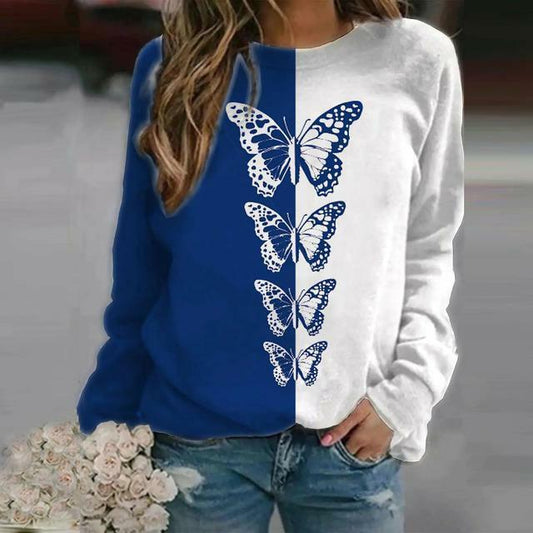 Elegant Butterfly Print T-Shirt