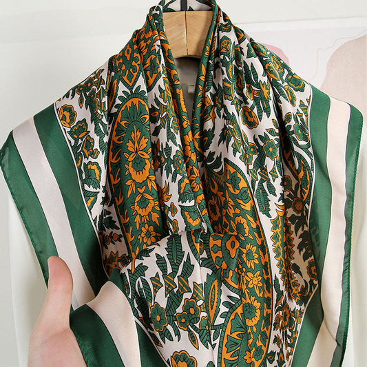 Vintage Floral Print Scarf