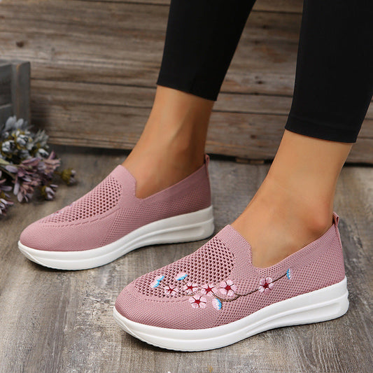 Casual Mesh Embroidered Shoes