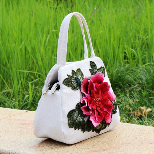 Ethnic Floral Embroidery Bag