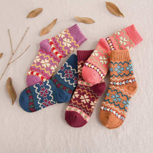 Pack Of 5 Pairs Of Printed Socks