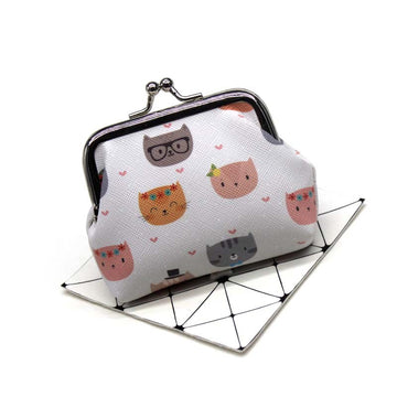 Cartoon Cat Coin Purse