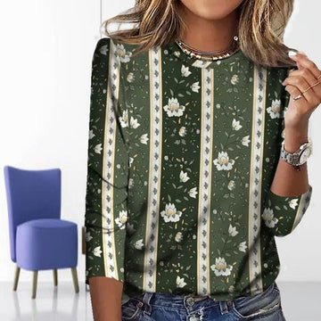 Vintage Floral Print T-Shirt