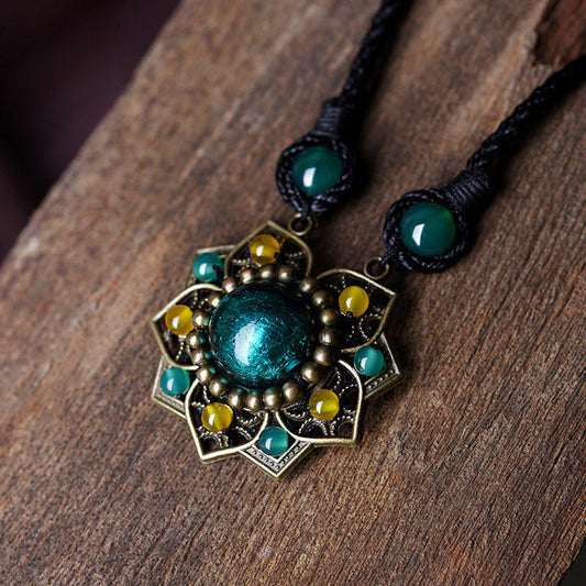 Vintage Ethnic Pendant Necklace