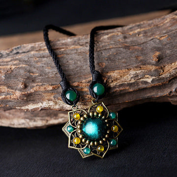 Vintage Ethnic Pendant Necklace