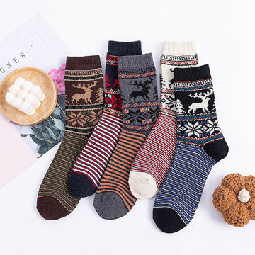 Pack Of 5 Pairs Of Printed Socks