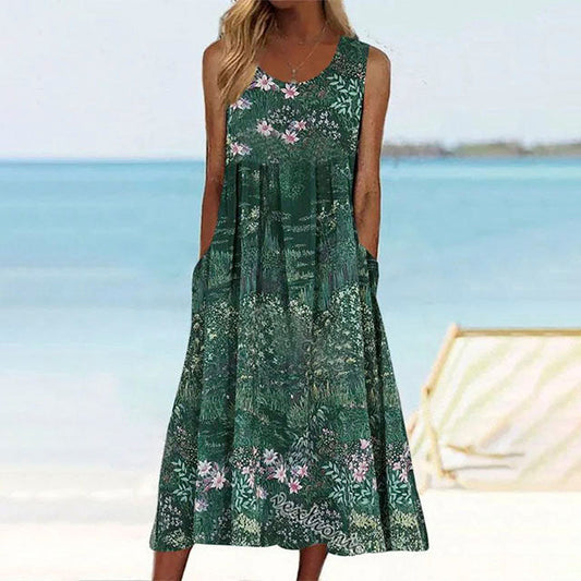 Casual Floral Print Dress