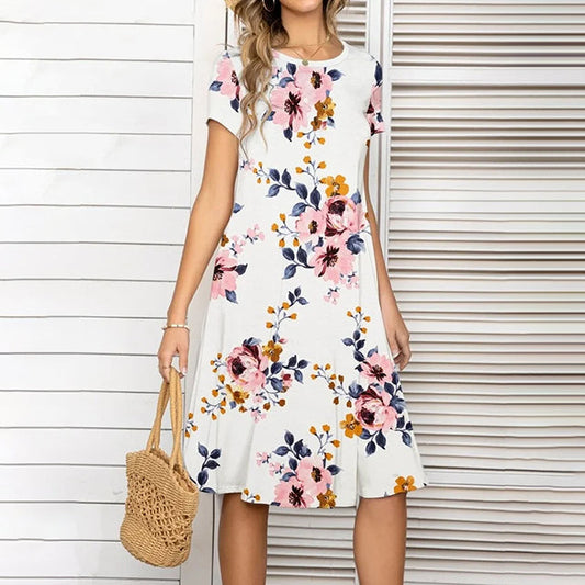 Floral Print Casual Dress