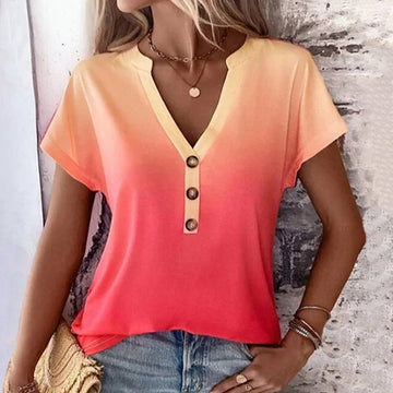 Casual Gradient Blouse