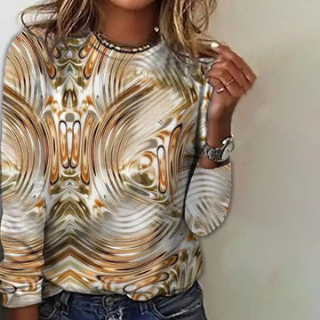 Casual Abstract Print T-Shirt