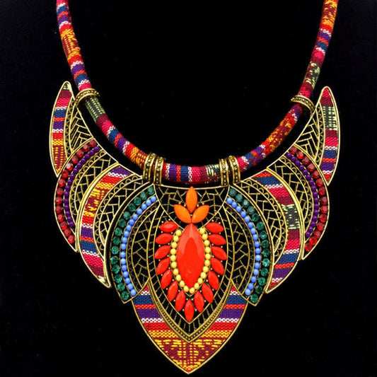 Bohemian Ethnic Pendant Necklace