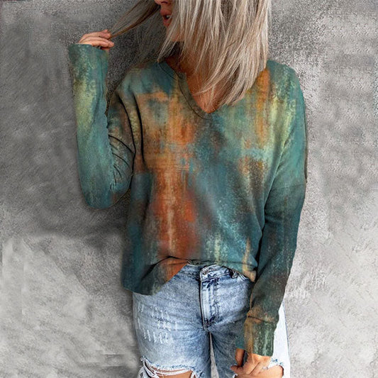 Vintage Gradient Print T-Shirt