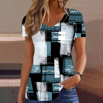 Casual Geometric Print T-Shirt