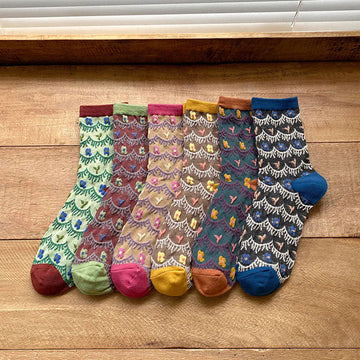 Vintage Jacquard Socks