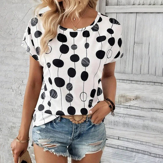 Polka Dot Casual T-Shirt