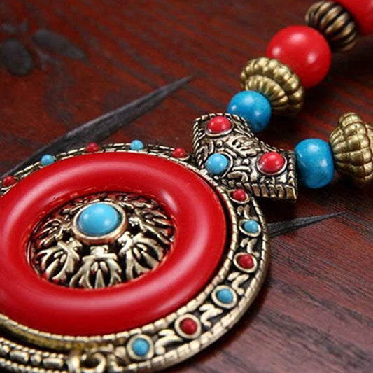 Bohemian Ethnic Pendant Necklace