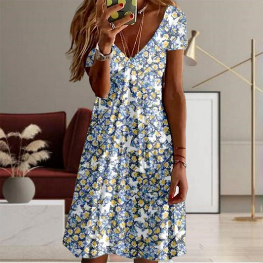 Floral Print Casual Dress