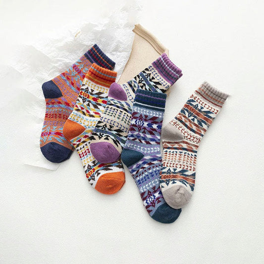 Pack Of 5 Pairs Of Printed Socks