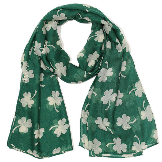 Clover Print Casual Scarf