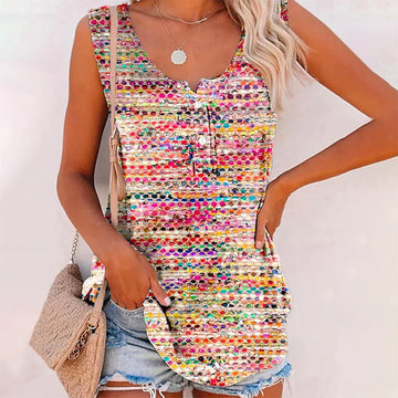 Casual Colourful Tank Top