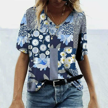 Casual Floral Print T-Shirt