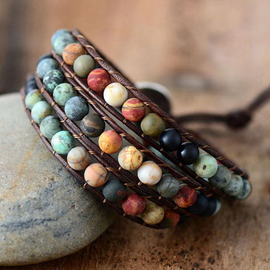 Bohemian Colorful Beaded Bracelet