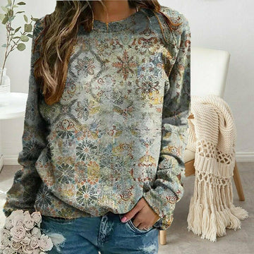 Vintage Floral Print T-Shirt