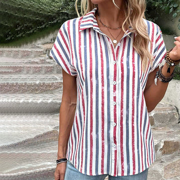 Casual Striped Blouse