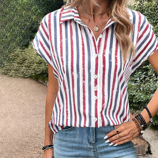 Casual Striped Blouse