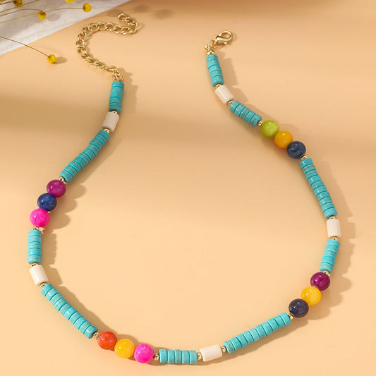 Bohemian Colorful Beaded Necklace