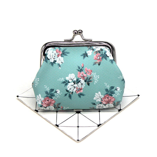 Floral Print Coin Purse