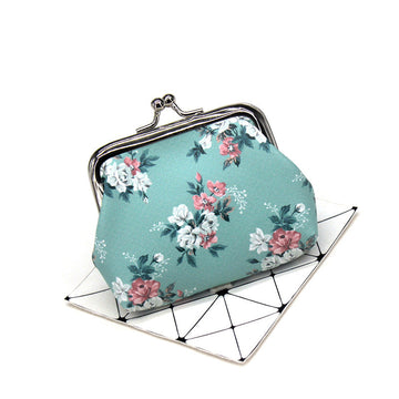 Floral Print Coin Purse