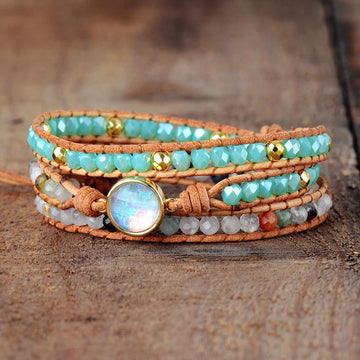 Boho Braided Bead Bracelet