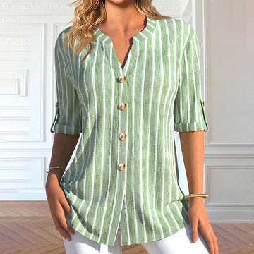 Casual Striped Blouse