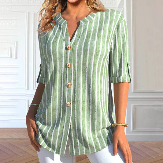 Casual Striped Blouse