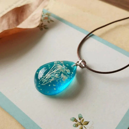 Luminous Water Drop Pendant Necklace