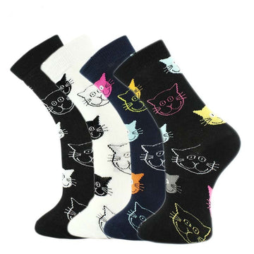 Cat Pattern Casual Socks