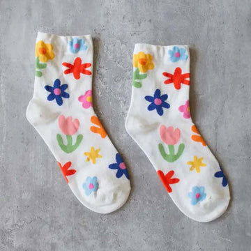 Casual Floral Socks