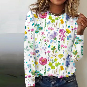 Casual Floral Print T-Shirt