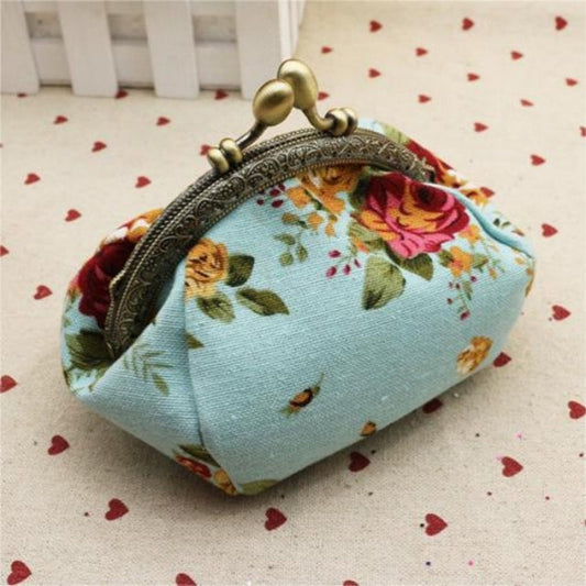 Floral Retro Coin Purse