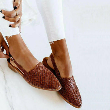 Vintage Braided Pointed Flats