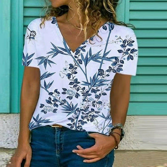 Casual Floral Print T-Shirt