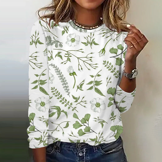 Casual Floral Print T-Shirt