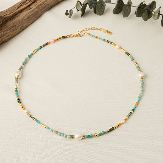 Boho Colorful Beaded Necklace